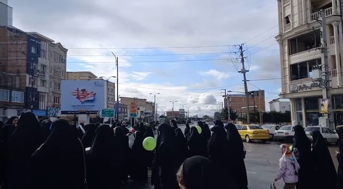 حضور پر شور مردم بهنمیر در راهپیمایی ۲۲ بهمن