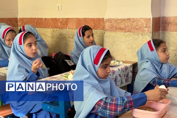 زنگ سلامت در دبستان دخترانه زکیه با طعم تخم‌مرغ به صدا درآمد