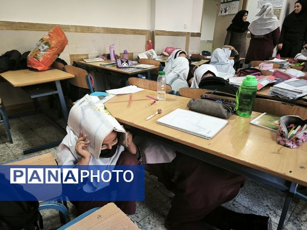 مانور زلزله در دبستان شطیطه۲