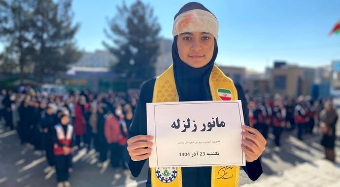 آمادگی در لحظه بحران؛ اجرای مانور زلزله و آموزش کمک‌های اولیه در ورامین