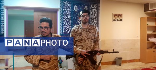 آموزش عملی آمادگی دفاعی در دبیرستان فرزانگان استعداد درخشان ملارد