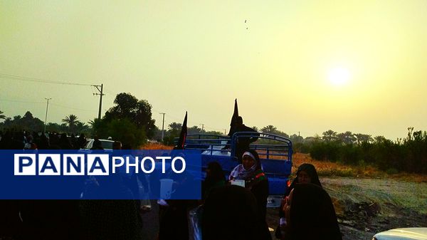 جاماندگان اربعین در مسیر شاه قطب‌الدین حیدر شهرستان رودان