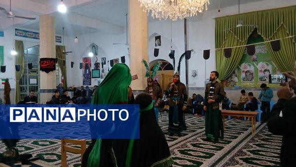 مراسم تعزیه خوانی شهادت حضرت عباس(ع) توسط ذاکرین دهستان شوراب صغیر
