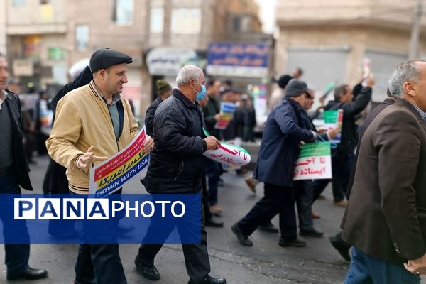 راهپیمایی مردمی به شکرانه پیروزی مردم قهرمان غزه و جبهه مقاومت