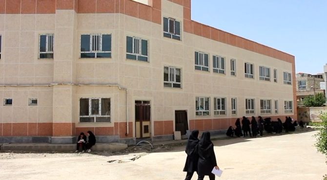 بهره برداری از مدرسه تازه ساخت در شهرستان تکاب