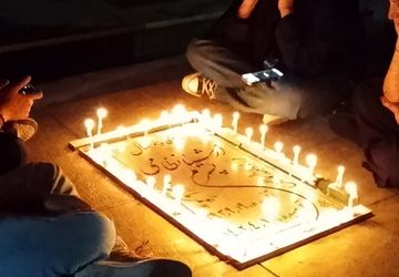 مراسم عزاداری شام غریبان حسینی در امامزاده علی اکبر شهرضا