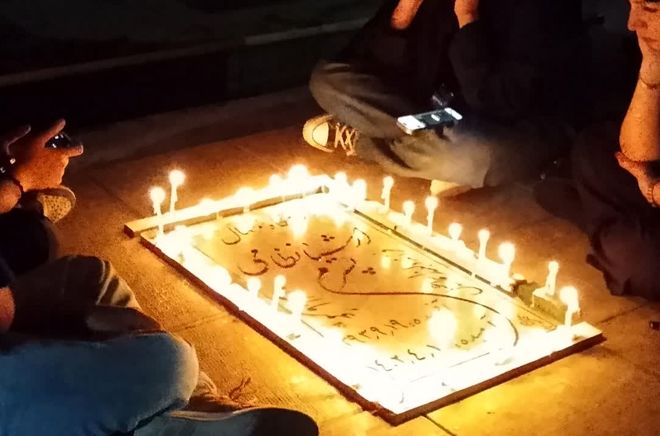 مراسم عزاداری شام غریبان حسینی در امامزاده علی اکبر شهرضا