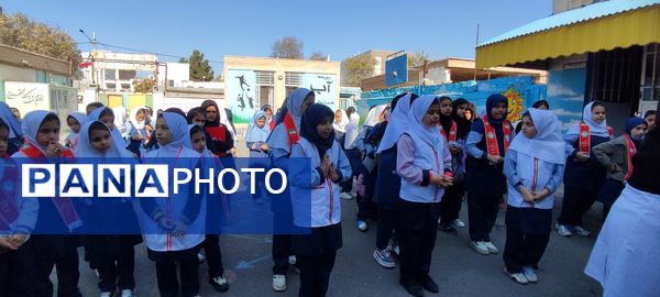 آیین افتتاحیه سفیران سلامت در مدرسه شهید خاقانی شهرستان شیروان