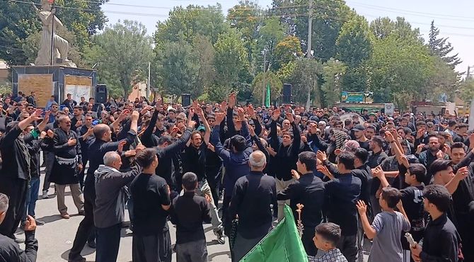 برگزاری مراسم تاسوعای حسینی در کامیاران