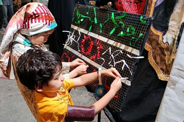 برپایی موکب دختران بصیرا در بجنورد 