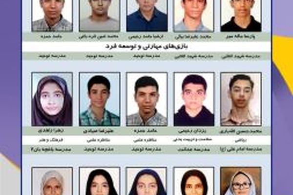 افتخارآفرینی دانش‌آموزان ‌با نیازهای ویژه شهر تهران در جشنواره ملی نوجوان خوارزمی