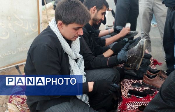پیاده روی جاماندگان اربعین در کاشمر