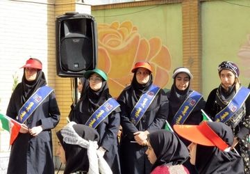 برگزاری انتخابات کاندیدای شهردار مدرسه در دبیرستان دخترانه حضرت صدیقه طاهره(س) ناحیه یک شهرری 