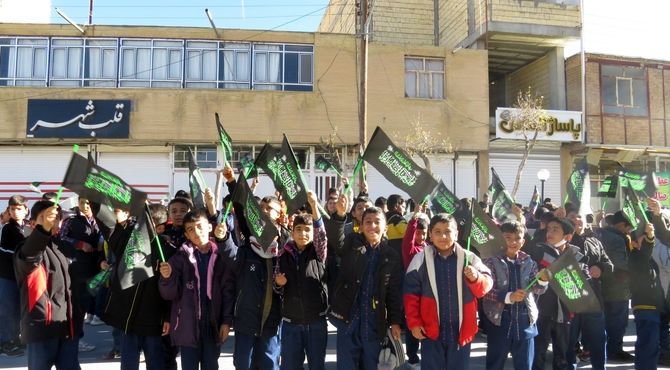 برگزاری دسته عزاداری نوگلان فاطمی در بن