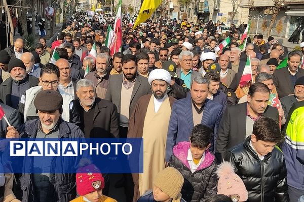 راهپیمایی ۲۲بهمن در کهریزک و باقرشهر