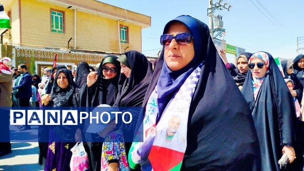حضور پرشور کودکان و نوجوانان در راهپیمایی روز قدس لنده