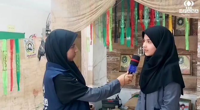 مراسم گرامیداشت هفته دفاع مقدس در مدرسه پروین اعتصامی دامغان برگزار شد