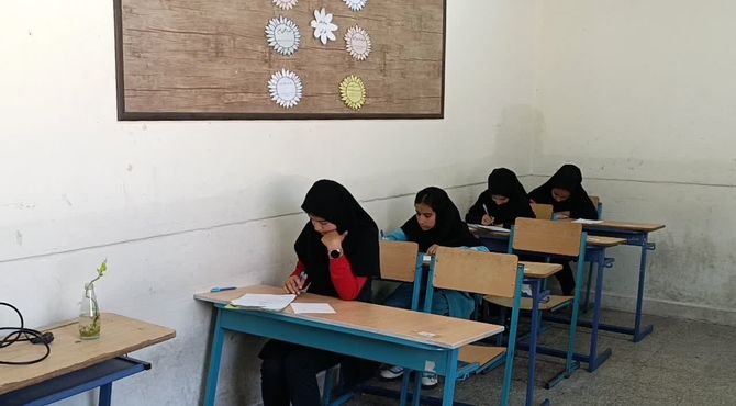 نگاه دانش‌آموزان مدرسه توحید کلاته رودبار به امتحانات