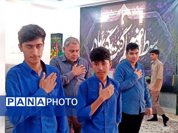 آیین استقبال باشکوه از شهید گمنام در مسجد مهدیه فین