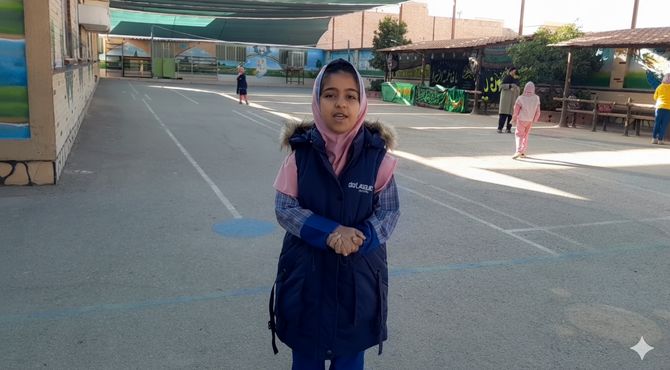 مدرسه‌ به رنگ عزا؛ برپایی موکب فاطمیه در دبستان دخترانه شهید هادی آریائی