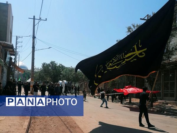 شهر نسر غرق در سوگ؛ برپایی دسته‌های عزاداری شهادت امام حسن(ع) و رحلت پیامبر اکرم(ص)
