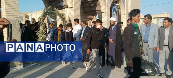 اعزام ۷۷ دانش‌آموز پسر فاریابی به مناطق عملیاتی جنوب کشور