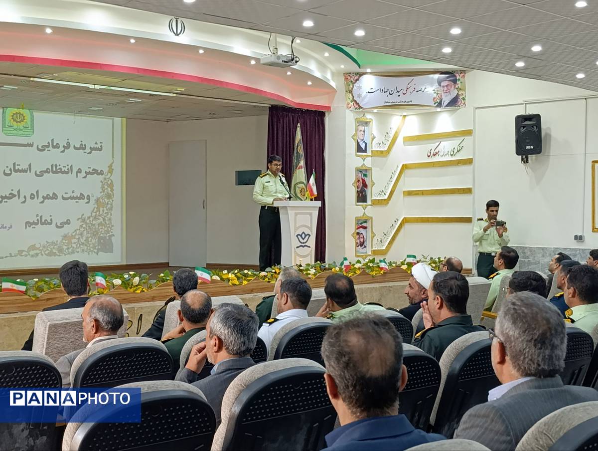 آیین و تکریم فرمانده نیروی انتظامی شهرستان خلیل آباد
