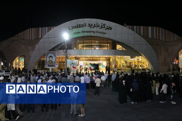 تجمع حماسی مردم بم در حمایت از اقتدار نیروهای مسلح جمهوری اسلامی 