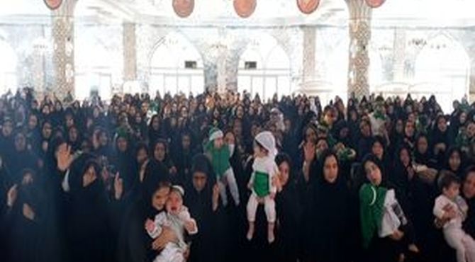 مادران و شیرخوارگان نایینی با حضرت رباب هم‌نوا شدند