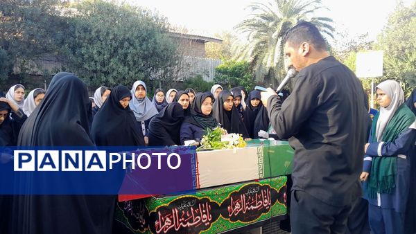 هوای عطرآگین مدرسه با حضور شهید گمنام