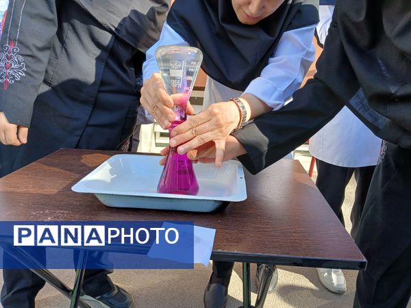 مانور آزمایشگاه در مدرسه امام حسین (ع)