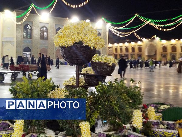 چراغانی دل‌ها در جوار بارگاه رضوی به مناسبت میلاد مولای متقیان  