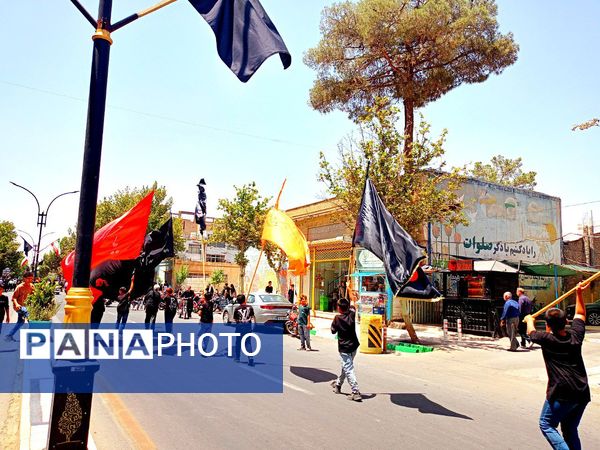 عزاداری هیأت های کاشمر در روز هفتم ماه محرم