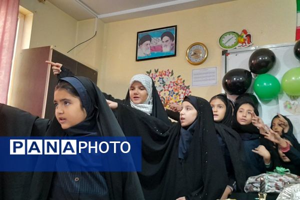 طنین نوای عشق و عزا؛ مراسم عزاداری دهه دوم فاطمیه در مدارس بهارستان‌دو