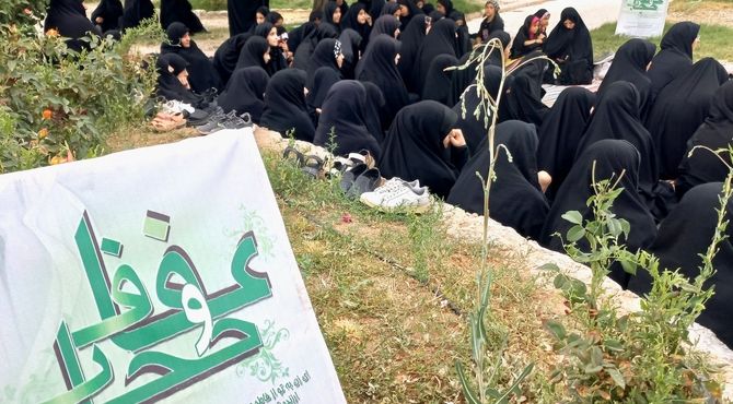 همایش عفاف و حجاب در شهر فرادنبه