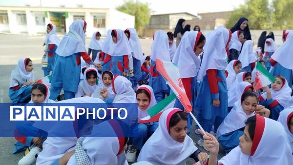 زنگ آغاز سال تحصیلی در مدرسه علقمه شاهد شهرستان قلعه‌گنج