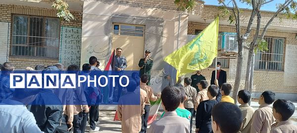مراسم گرامیداشت شهید مقاومت در دبیرستان‌های پسرانه شهرستان خلیل‌آباد