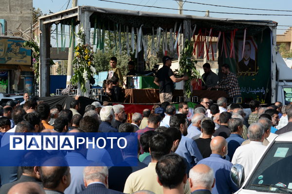 مراسم تشییع پیکر پاک شهید والامقام ابوالقاسم مهری در اسلامشهر