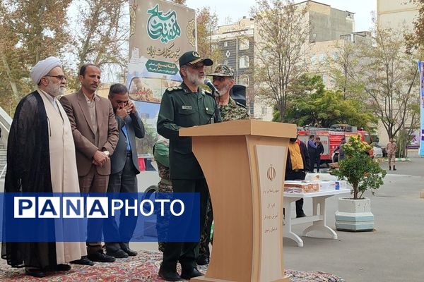 رزمایش گردان‌های بسیج فرهنگیان سپاه امام رضا (ع) در اداره‌کل آموزش و پرورش خراسان رضوی