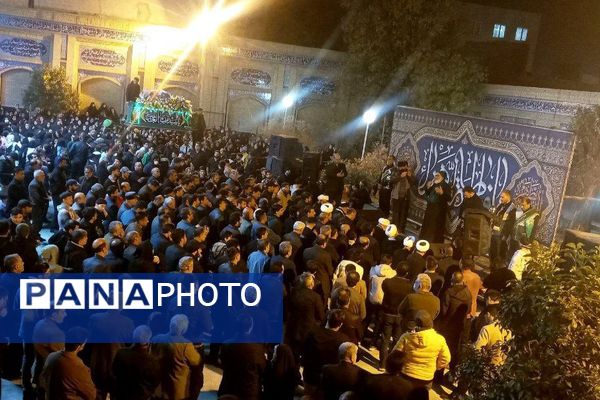 تشییع نمادین حضرت زهرا(س) با اشک و ارادت