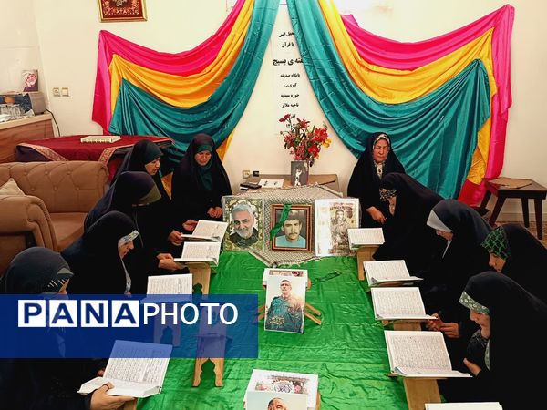 دیدار دانش‌آموزان بسیجی جوکار با خانواده شهید قاسم محمدی