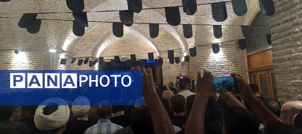 مراسم وداع با شهید امنیت هادی میرآبادی در مسجد جامع شهرستان نیشابور 