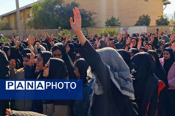 استقبال باشکوه از پیکر۶ شهید گمنام در شهرستان باشت