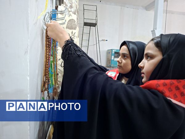 مراسم اعتکاف دانش آموزی آموزشگاه مریم سنگان شهرستان رشتخوار