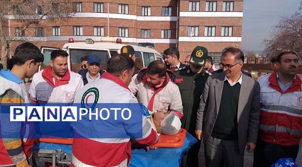 بیست و هفتمین مانور سراسری زلزله و ایمنی در هنرستان حاج حسن شهبازی اهر