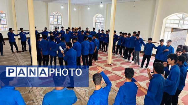 مراسم ایام فاطمیه در دبیرستان پسرانه امیرکبیر منطقه سندرک