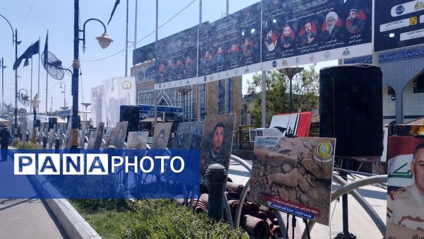 از تصاویر شهدا تا سفره‌های مهربانی در مسیر اربعین