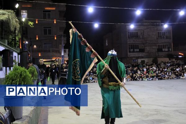 مراسم عزاداری و تعزیه خوانی شب هشتم محرم در گچساران 