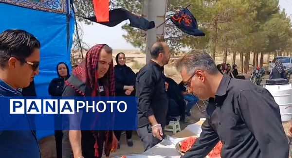 آیین پیاده‌روی جاماندگان اربعین حسینی در منطقه بادرود 