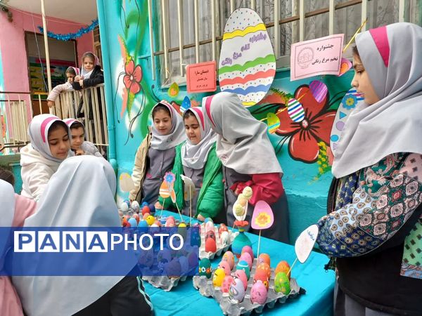 برگزاری جشنواره تخم مرغ رنگی در آموزشگاه دخترانه سارا،ملارد